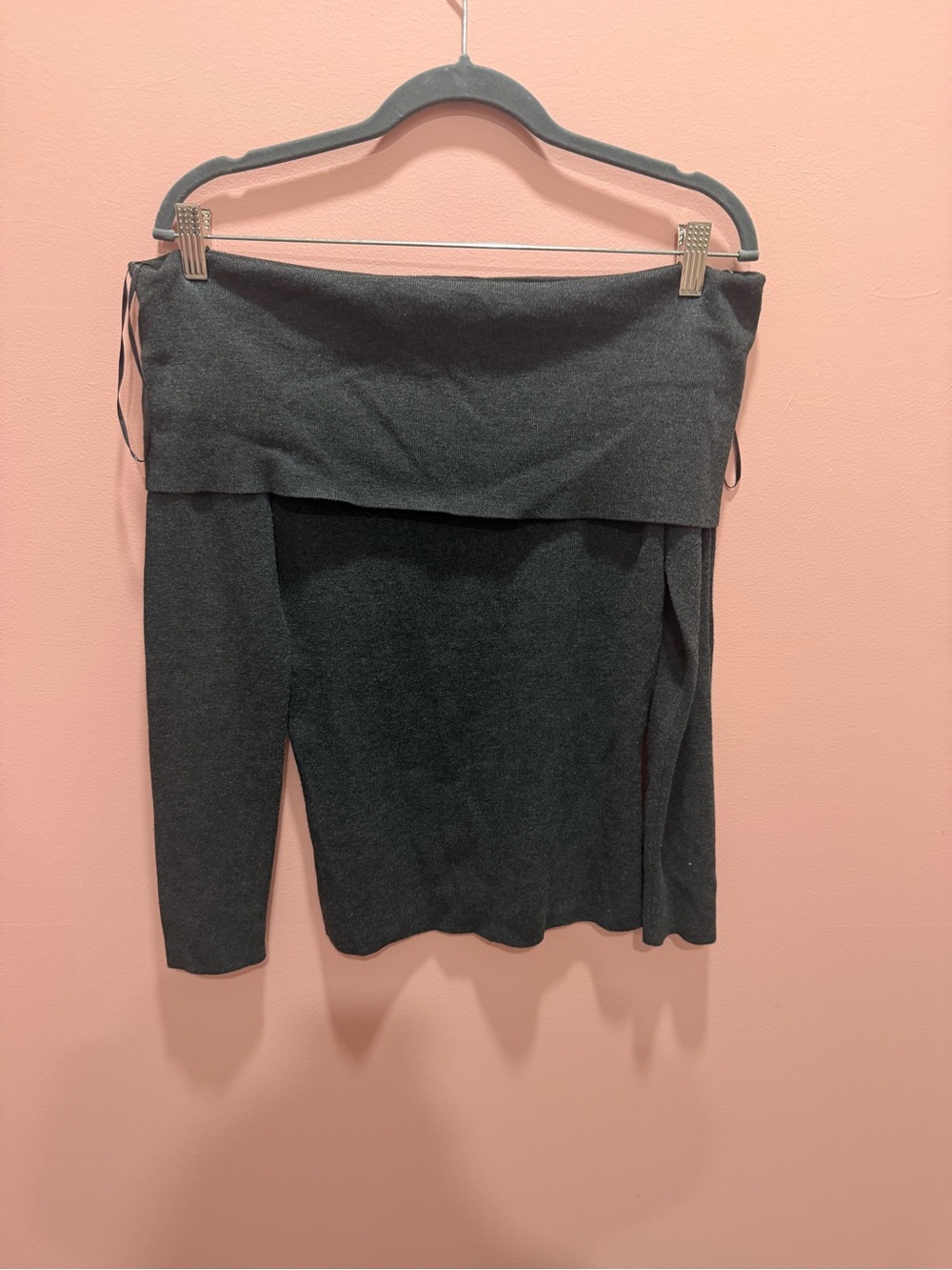 a new day Charcoal Off-Shoulder Mini Skirt